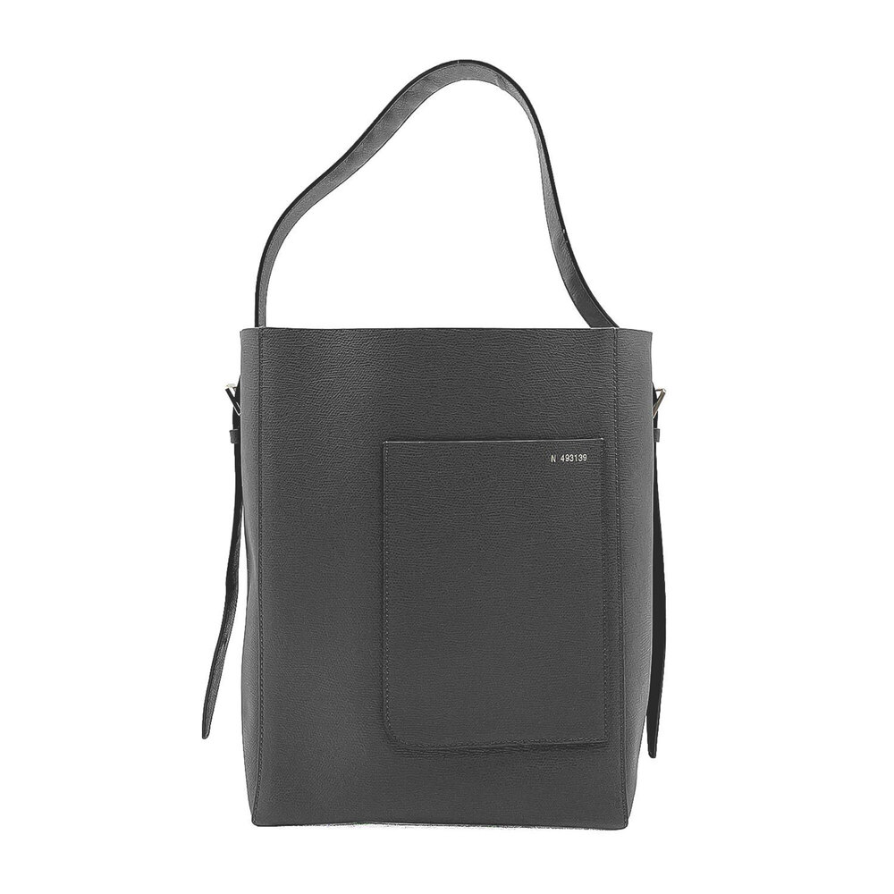 Valextra Bucket Shoulder Bag WBSF0095028 Medium Gray Women's